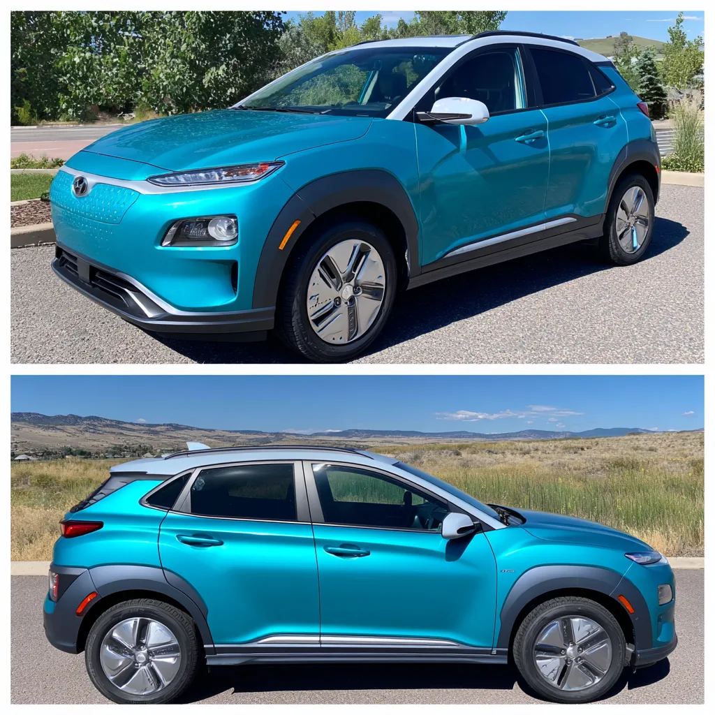 Hyundai Kona Electric in city traffic